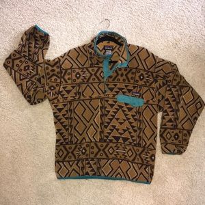Patagonia patterned synchilla pullover fleece